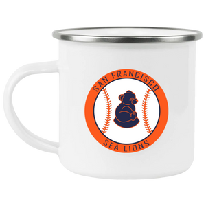 San Francisco Sea Lions Camping Mug 12 oz. Enamel Negro Leagues Baseball Team San Francisco Sea Lions Camping Mug 12 oz. Enamel Negro Leagues Baseball Team
