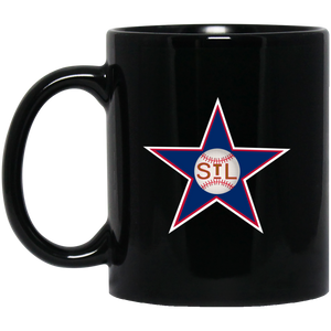 St. Louis Stars Mug 11 oz. Black Glossy Ceramic Negro Leagues Baseball Team St. Louis Stars Mug 11 oz. Black Glossy Ceramic Negro Leagues Baseball Team
