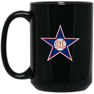 St. Louis Stars Mug 15 oz. Black Glossy Ceramic Negro Leagues Baseball Team St. Louis Stars Mug 15 oz. Black Glossy Ceramic Negro Leagues Baseball Team