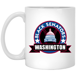 Washington Black Senators Mug 11 oz. Ceramic Negro Leagues Baseball Team color White Washington Black Senators Mug 11 oz. Ceramic Negro Leagues Baseball Team color White