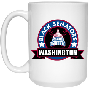 Washington Black Senators Large Drink Mug 15 oz. Negro Leagues Baseball Team color White Washington Black Senators Large Drink Mug 15 oz. Negro Leagues Baseball Team color White