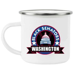 Washington Black Senators Camping Mug 12 oz. Enamel Negro Leagues Baseball Team Washington Black Senators Camping Mug 12 oz. Enamel Negro Leagues Baseball Team
