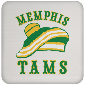 Memphis Tams ABA Basketball Team Drink Coaster color White Memphis Tams ABA Basketball Team Drink Coaster color White