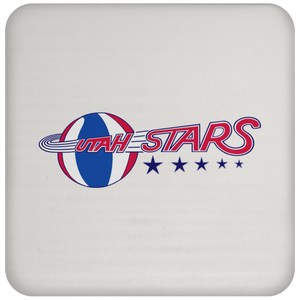 Utah Stars ABA Basketball Team Drink Coaster color White Utah Stars ABA Basketball Team Drink Coaster color White