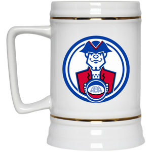 Virginia Squires Beer Stein Mug Ceramic 22 oz. Capacity ABA Basketball Team color White Virginia Squires Beer Stein Mug Ceramic 22 oz. Capacity ABA Basketball Team color White