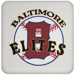 Baltimore Elites Negro Leagues Baseball Drink Coaster color White Baltimore Elites Negro Leagues Baseball Drink Coaster color White