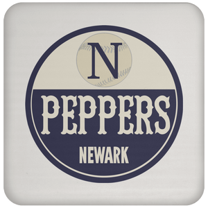 Newark Peppers Negro Leagues Baseball Drink Coaster color White Newark Peppers Negro Leagues Baseball Drink Coaster color White