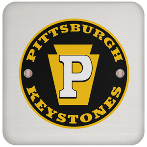 Pittsburgh Keystones Negro Baseball League Drink Coaster color White Pittsburgh Keystones Negro Baseball League Drink Coaster color White