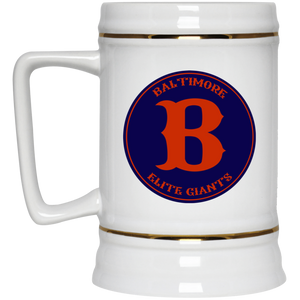 Baltimore Elite Giants Ceramic Beer Stein Mug 22 Oz. Capacity Negro Leagues Baseball color White Baltimore Elite Giants Ceramic Beer Stein Mug 22 Oz. Capacity Negro Leagues Baseball color White