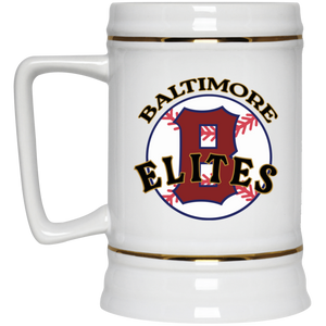 Baltimore Elites Beer Stein Mug Ceramic 22 Oz. Capacity Negro Leagues Baseball color White Baltimore Elites Beer Stein Mug Ceramic 22 Oz. Capacity Negro Leagues Baseball color White