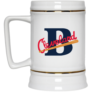 Cleveland Buckeyes Ceramic Beer Stein Mug 22 Oz. Capacity Negro Leagues Baseball color White Cleveland Buckeyes Ceramic Beer Stein Mug 22 Oz. Capacity Negro Leagues Baseball color White