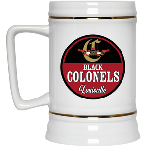 Louisville Black Colonels Beer Stein Mug Ceramic 22 Oz. Capacity Negro Leagues Baseball team color White Louisville Black Colonels Beer Stein Mug Ceramic 22 Oz. Capacity Negro Leagues Baseball team color White