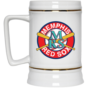 Memphis Red Sox Beer Stein Mug Ceramic 22 Oz. Capacity Negro Leagues Baseball color White Memphis Red Sox Beer Stein Mug Ceramic 22 Oz. Capacity Negro Leagues Baseball color White