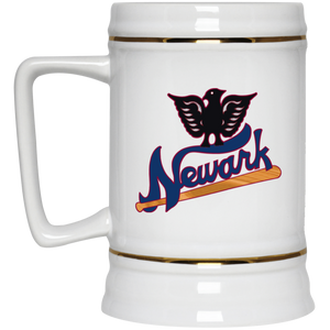 Newark Eagles Beer Stein Mug Ceramic 22 Oz. Capacity Negro Leagues Baseball team color White Newark Eagles Beer Stein Mug Ceramic 22 Oz. Capacity Negro Leagues Baseball team color White