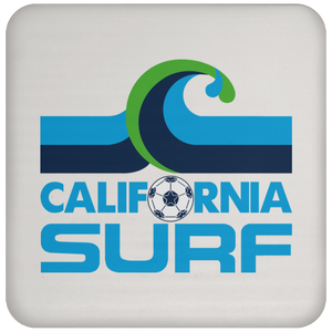 California Surf NASL Soccer Team Drink Coaster Pad color White California Surf NASL Soccer Team Drink Coaster Pad color White
