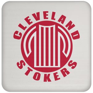 Cleveland Stokers NASL Soccer Team Drink Coaster Pad color White Cleveland Stokers NASL Soccer Team Drink Coaster Pad color White