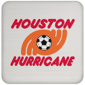 Houston Hurricane NASL Soccer Team Coaster Pad color White Houston Hurricane NASL Soccer Team Coaster Pad color White