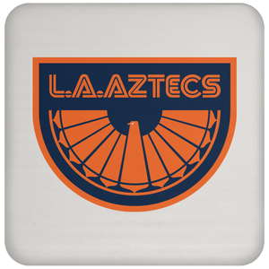 Los Angeles Aztecs NASL Soccer Team Drink Coaster Pad color White Los Angeles Aztecs NASL Soccer Team Drink Coaster Pad color White