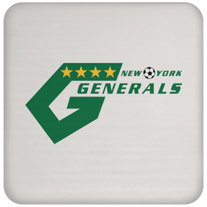 New York Generals NASL Soccer Coaster Drink Pad color White New York Generals NASL Soccer Coaster Drink Pad color White
