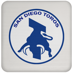 San Diego Toros NASL Soccer Team Drink Coaster Pad color White San Diego Toros NASL Soccer Team Drink Coaster Pad color White