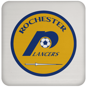 Rochester Lancers NASL Soccer Team Drink Coaster Pad color White Rochester Lancers NASL Soccer Team Drink Coaster Pad color White