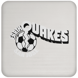 San Jose Earthquakes NASL Soccer Team Coaster Pad color White San Jose Earthquakes NASL Soccer Team Coaster Pad color White