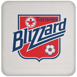 Toronto Blizzard NASL Soccer Team Drink Coaster Pad color White Toronto Blizzard NASL Soccer Team Drink Coaster Pad color White