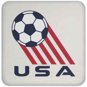 Team USA American National Soccer Team Drink Coaster Pad color White Team USA American National Soccer Team Drink Coaster Pad color White