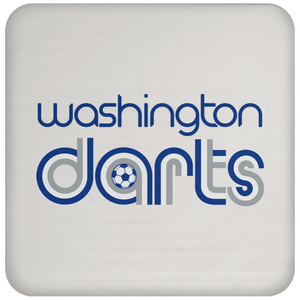 Washington Darts NASL Soccer Team Coaster Pad color White Washington Darts NASL Soccer Team Coaster Pad color White