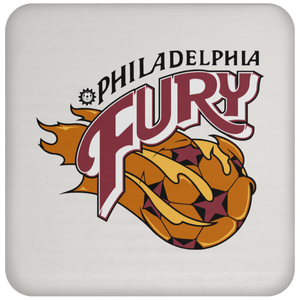 Philadelphia Fury NASL Soccer Team Coaster Pad color White Philadelphia Fury NASL Soccer Team Coaster Pad color White