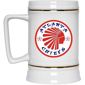 Atlanta Chiefs NASL Soccer Ceramic Beer Stein Mug 22 oz. color White Atlanta Chiefs NASL Soccer Ceramic Beer Stein Mug 22 oz. color White