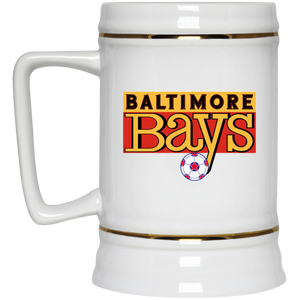 Baltimore Bays NASL Soccer Beer Stein Mug 22 Oz. Capacity color White Baltimore Bays NASL Soccer Beer Stein Mug 22 Oz. Capacity color White