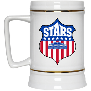 Houston Stars NASL Soccer Team Beer Mug Stein Drinkware 22 Oz. Capacity color White Houston Stars NASL Soccer Team Beer Mug Stein Drinkware 22 Oz. Capacity color White