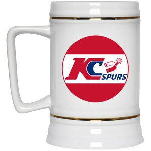 Kansas City Spurs NASL Soccer Team Beer Mug Stein Drinkware 22 Oz. Capacity color White Kansas City Spurs NASL Soccer Team Beer Mug Stein Drinkware 22 Oz. Capacity color White
