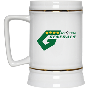 New York Generals NASL Soccer Beer Stein Mug 22 Oz. Capacity color White New York Generals NASL Soccer Beer Stein Mug 22 Oz. Capacity color White
