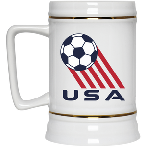 Team USA American National Soccer Team Ceramic Beer Stein Mug 22 Oz. Capacity color White Team USA American National Soccer Team Ceramic Beer Stein Mug 22 Oz. Capacity color White