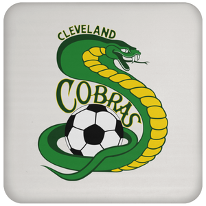 Cleveland Cobras Drink Coaster Table Pad ASL Soccer Team color White Cleveland Cobras Drink Coaster Table Pad ASL Soccer Team color White