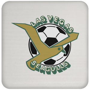 Las Vegas Seagulls Drink Coaster Table Pad ASL Soccer Team color White Las Vegas Seagulls Drink Coaster Table Pad ASL Soccer Team color White