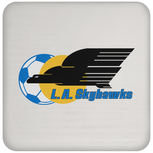 Los Angeles Skyhawks Drink Coaster Table Pad ASL Soccer Team color White Los Angeles Skyhawks Drink Coaster Table Pad ASL Soccer Team color White