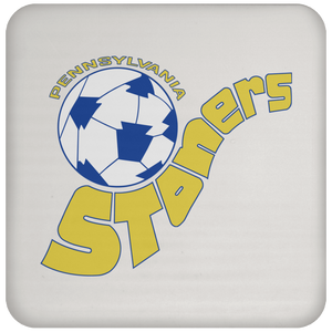 Pennsylvania Stoners Team Drink Coaster Table Pad ASL Soccer Team color White Pennsylvania Stoners Team Drink Coaster Table Pad ASL Soccer Team color White