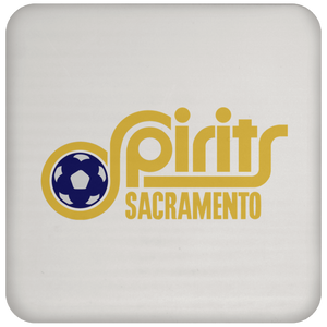 Sacramento Spirits Drink Coaster Table Pad ASL Soccer Team color White Sacramento Spirits Drink Coaster Table Pad ASL Soccer Team color White