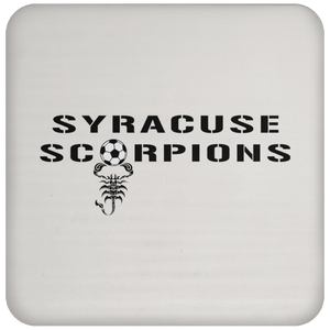Syracuse Scorpions Team Drink Coaster Table Pad ASL Soccer Team color White Syracuse Scorpions Team Drink Coaster Table Pad ASL Soccer Team color White