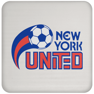 New York United Drink Coaster Table Pad ASL Soccer Team color White New York United Drink Coaster Table Pad ASL Soccer Team color White