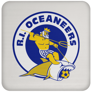 Rhode Island Oceaneers Drink Coaster Table Pad ASL Soccer Team color White Rhode Island Oceaneers Drink Coaster Table Pad ASL Soccer Team color White
