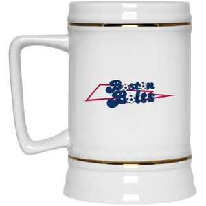 Boston Bolts Beer Stein Ceramic 22 Oz. Capacity Ceramic ASL Soccer Team color White Boston Bolts Beer Stein Ceramic 22 Oz. Capacity Ceramic ASL Soccer Team color White