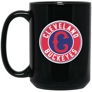 Cleveland Buckeyes Mug Black Ceramic 15 oz. Negro Leagues Baseball Team Cleveland Buckeyes Mug Black Ceramic 15 oz. Negro Leagues Baseball Team