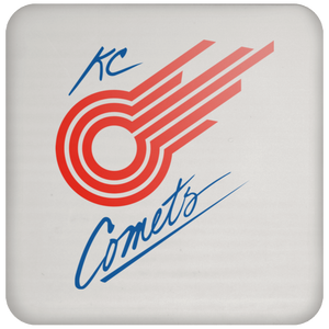 Kansas City Comets MISL Soccer Team Drink Coaster color White Kansas City Comets MISL Soccer Team Drink Coaster color White