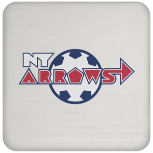 New York Arrows MISL Soccer Team Drink Coaster color White New York Arrows MISL Soccer Team Drink Coaster color White
