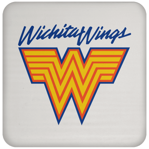 Wichita Wings MISL Soccer Team Drink Coaster color White Wichita Wings MISL Soccer Team Drink Coaster color White