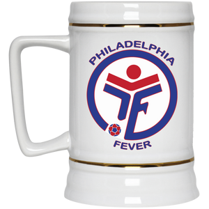 Philadelphia Fever Beer Mug Stein Ceramic 22 Oz. Capacity MISL Soccer Team color White Philadelphia Fever Beer Mug Stein Ceramic 22 Oz. Capacity MISL Soccer Team color White